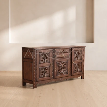 Enna Sand Sideboard - front view 25