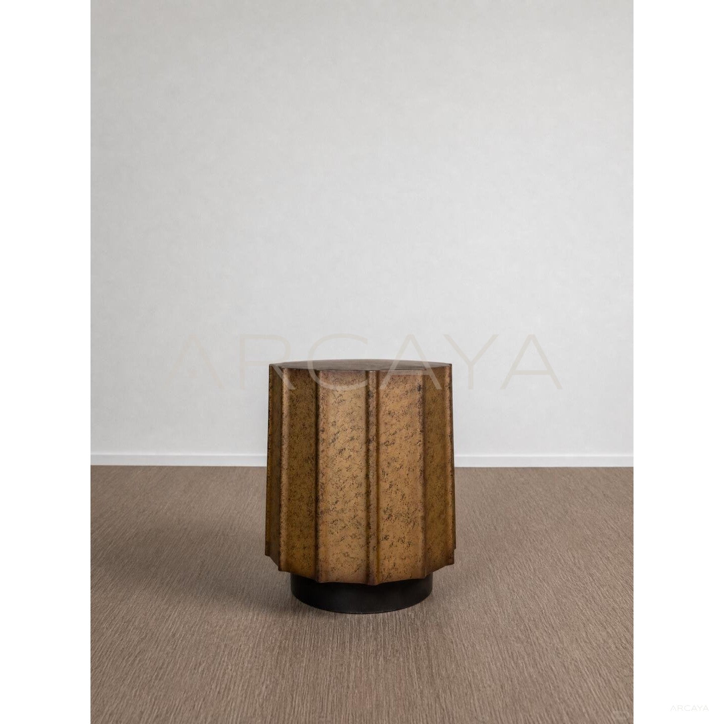 Patina Metal Side Table - scene