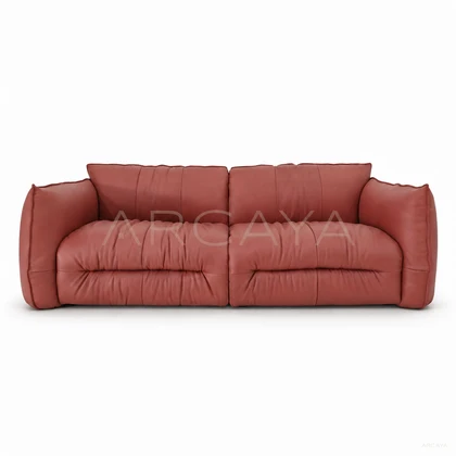 Isla Manor Straight Sofa - product view with realistic grounded contact shadow