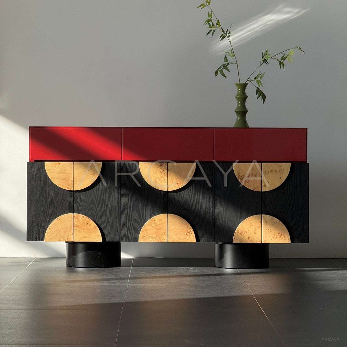 Red Vintage Sideboard