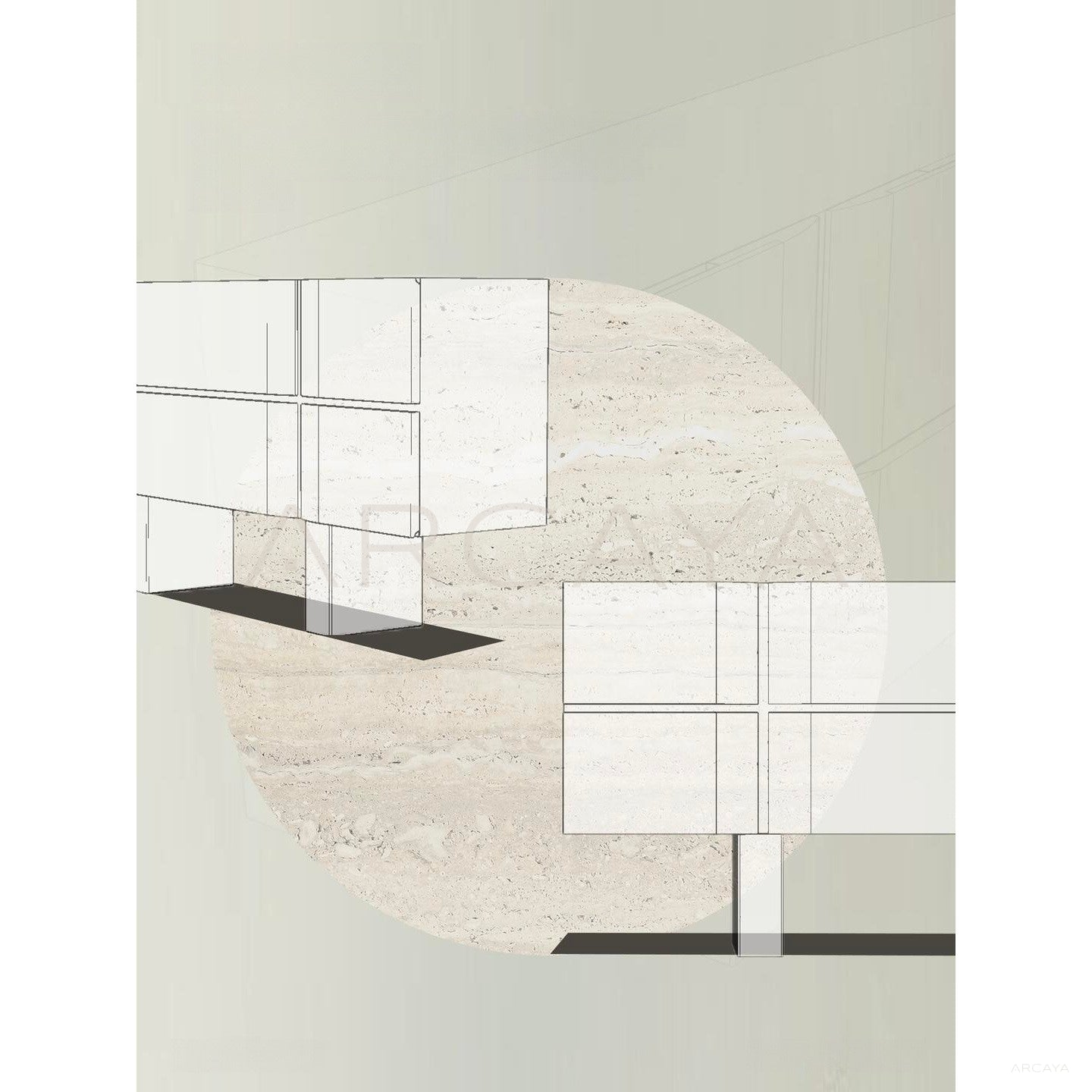 Zhuo Rustic Sideboard - scene