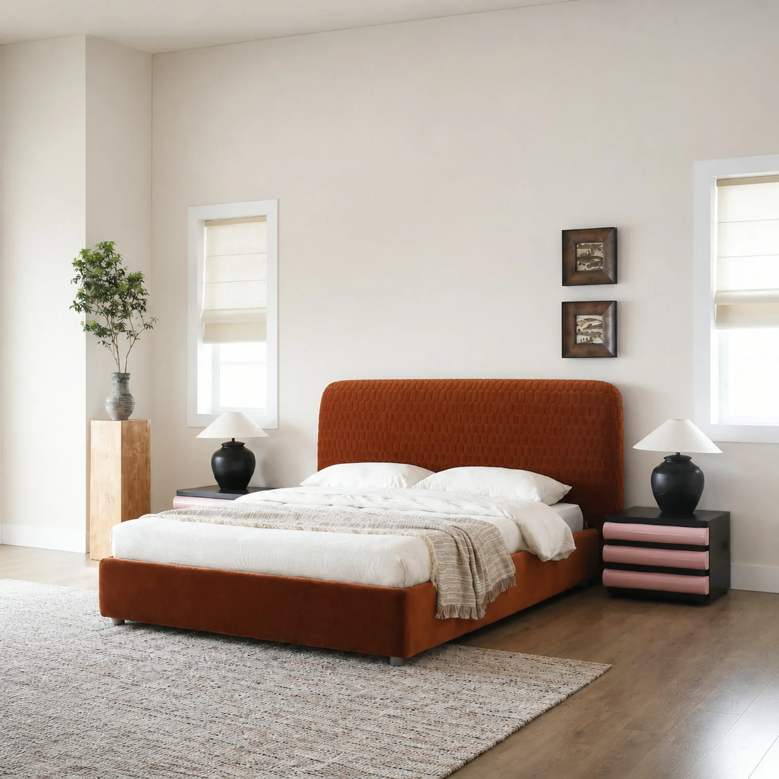 B1102 Bed in a finished interior.
