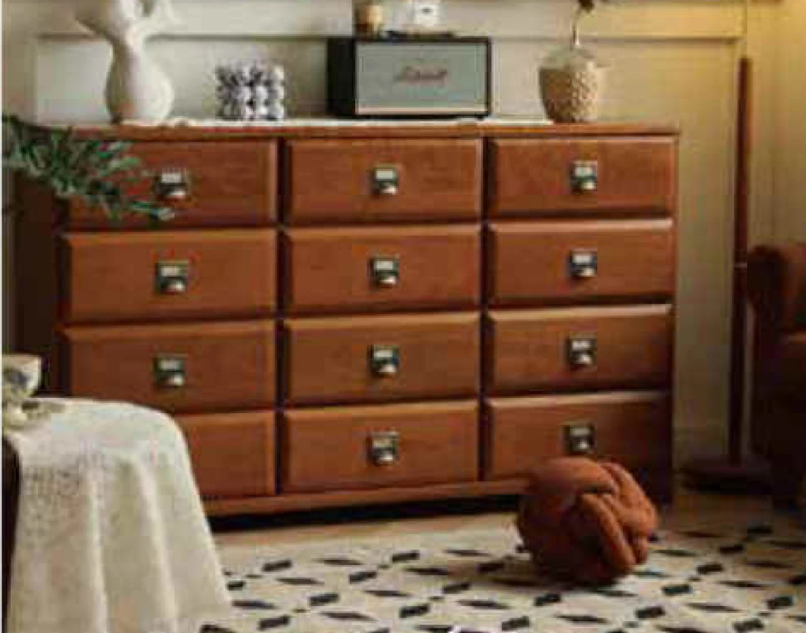Atubi Cabinet ATKDG001 in a finished interior.