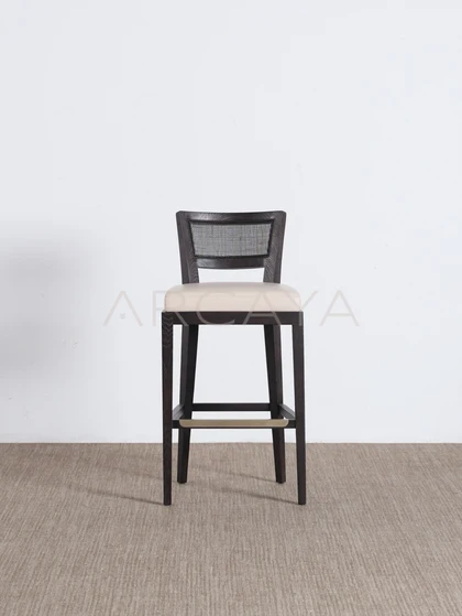 Elodie Onyx Bar Stool - front view 27