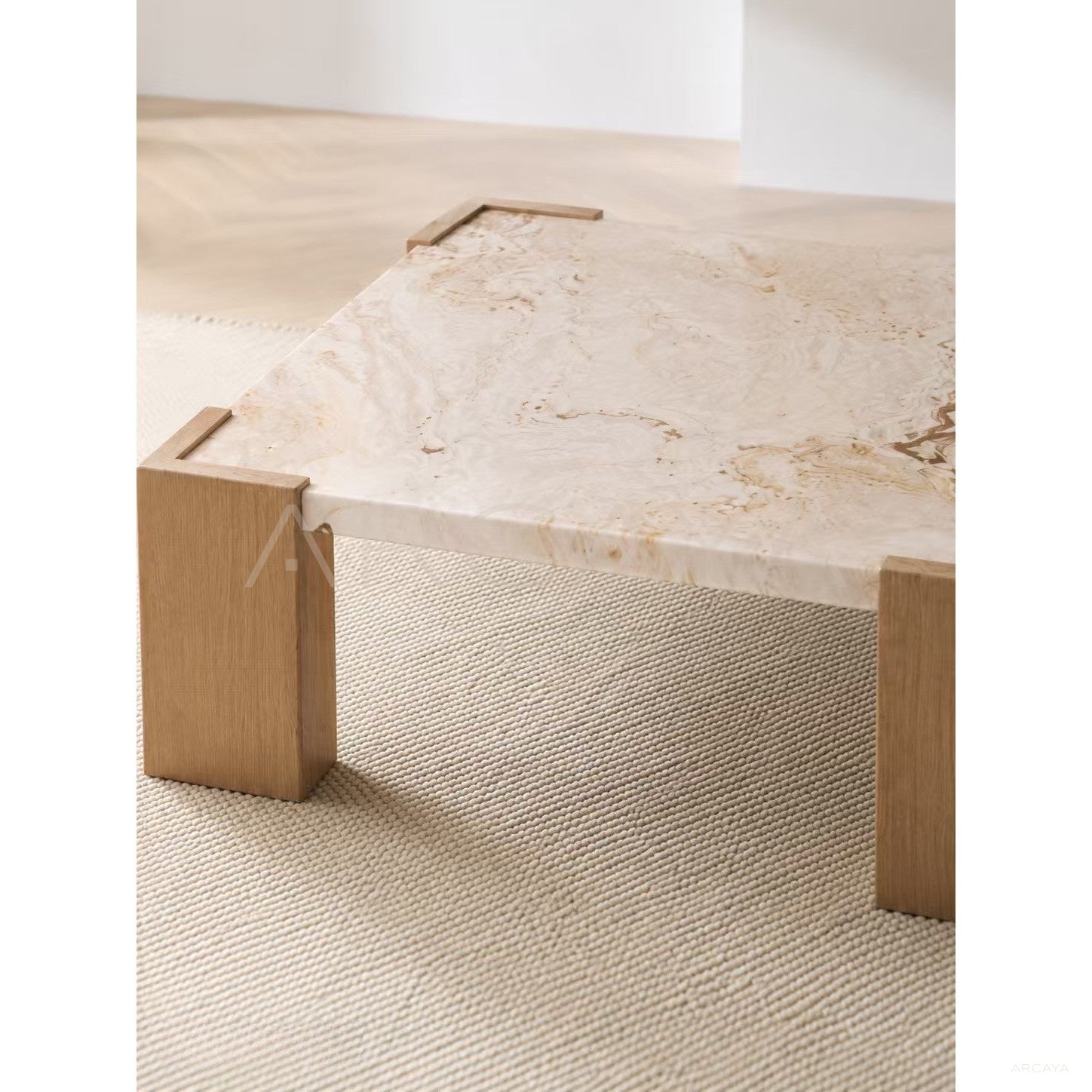 Persian White Jade Coffee Table - scene
