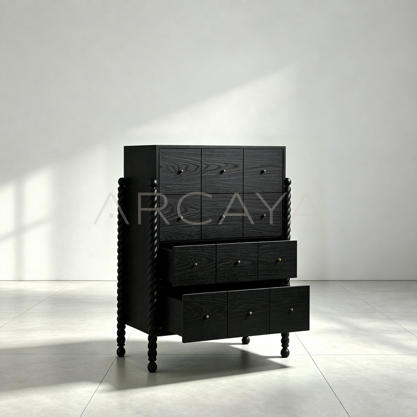 Hawser Oak Tall Dresser — Storage