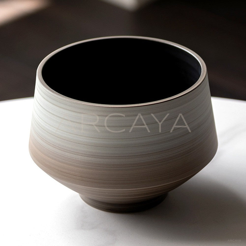 Wabi Sabi Swirl Gradient Ceramic Vase
