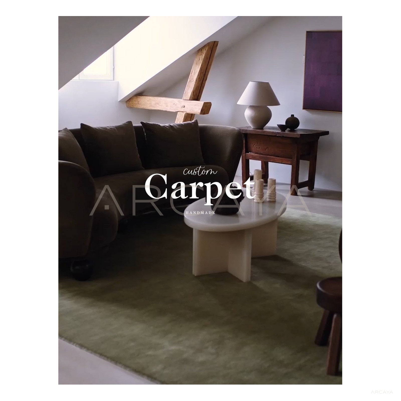 Dark Green Solid Rug Dsm P026 C01 - scene