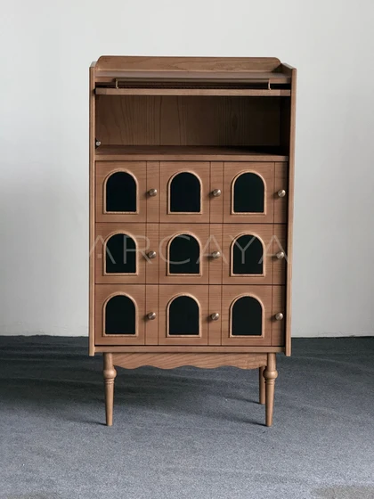 Mid Century Solid Wood Sideboard - scene