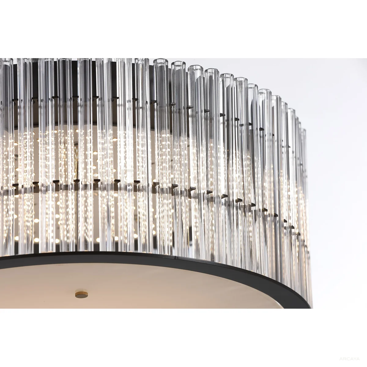 Clear Vertical Tube Ring Ceiling Light 80566