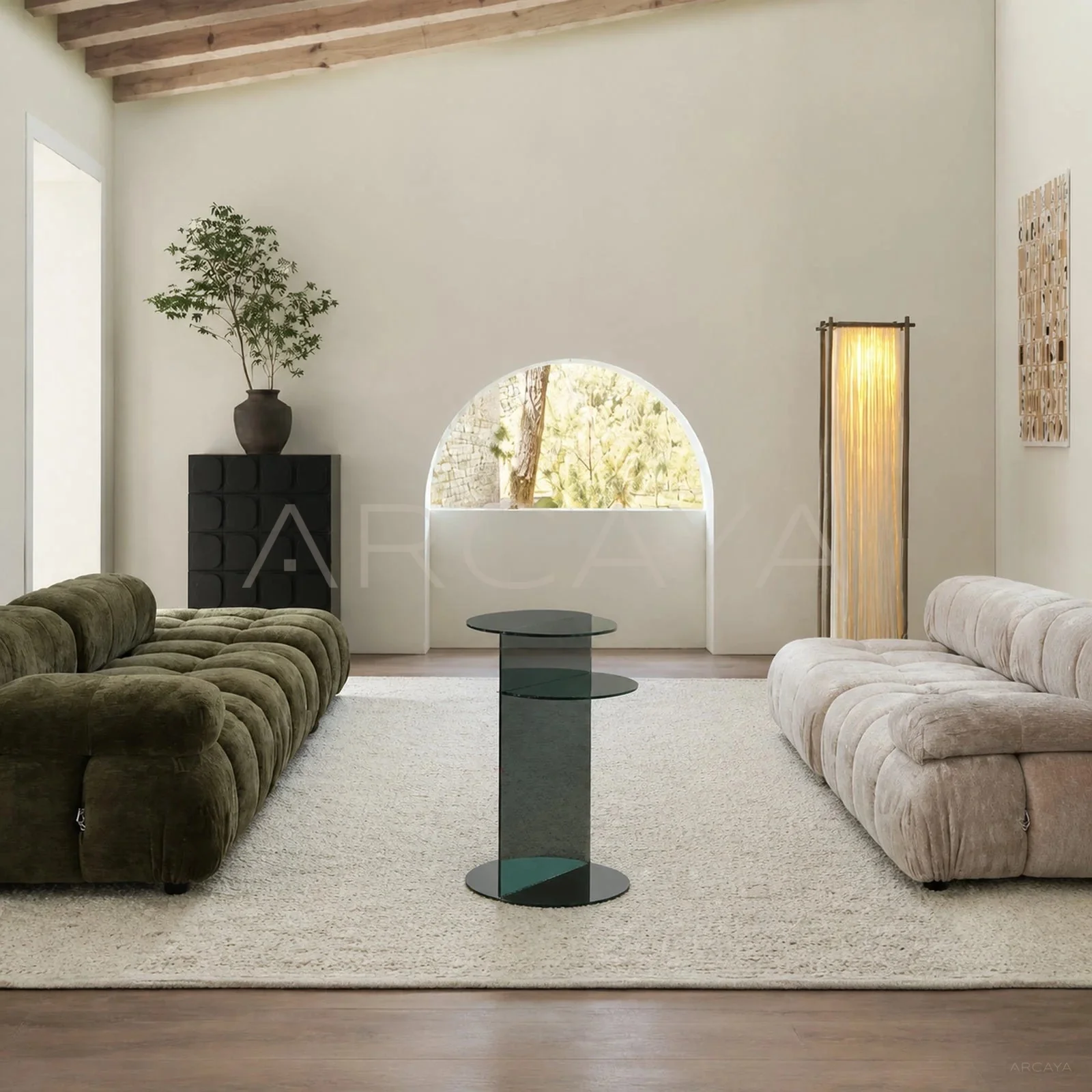 Cleo Terra Side Table - front view 01