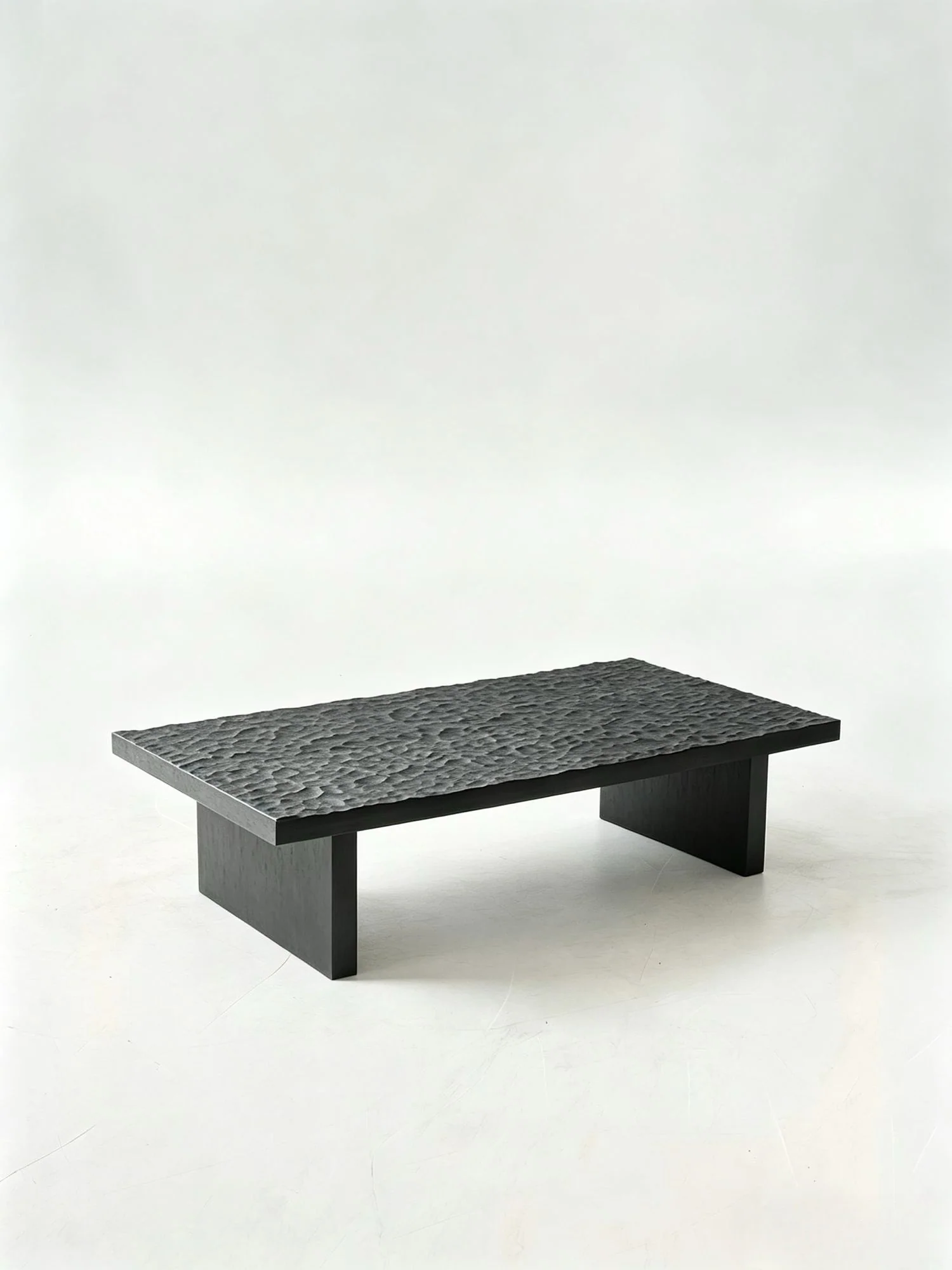 Cedar Arc Coffee Table in a finished interior.