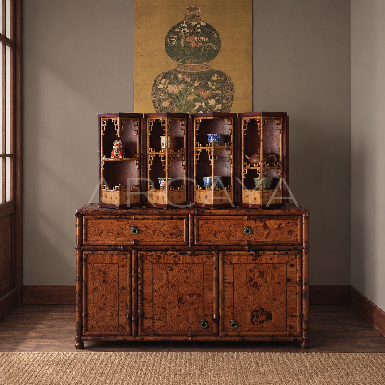 Round Folding Treasure Box — Storage - scene