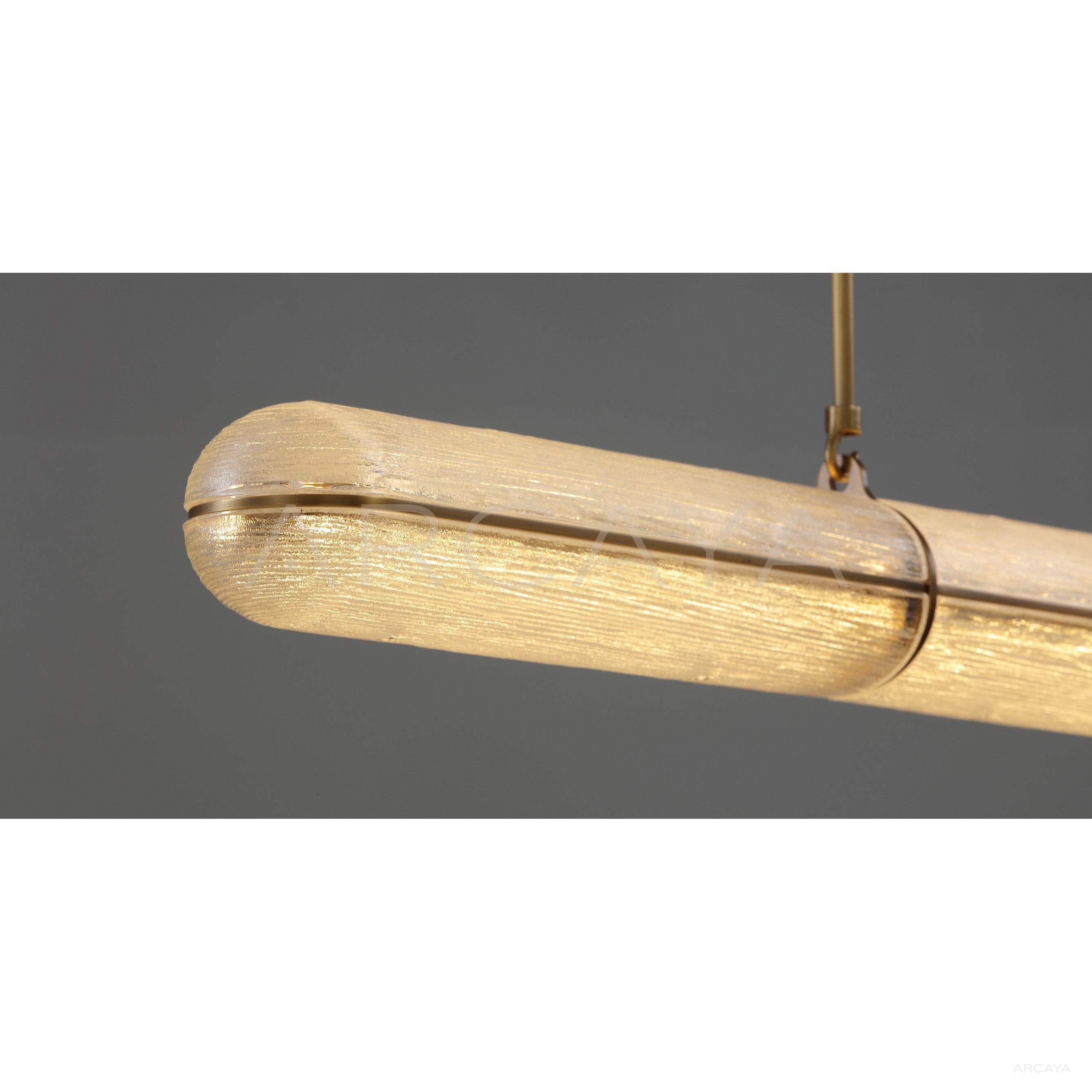 Linear Gold Thread Glass Pendant Light 23068