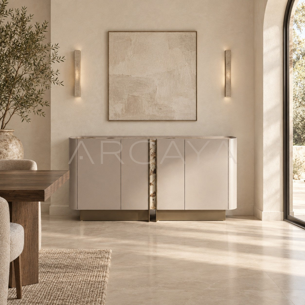 Minimalist Sideboard Details - scene