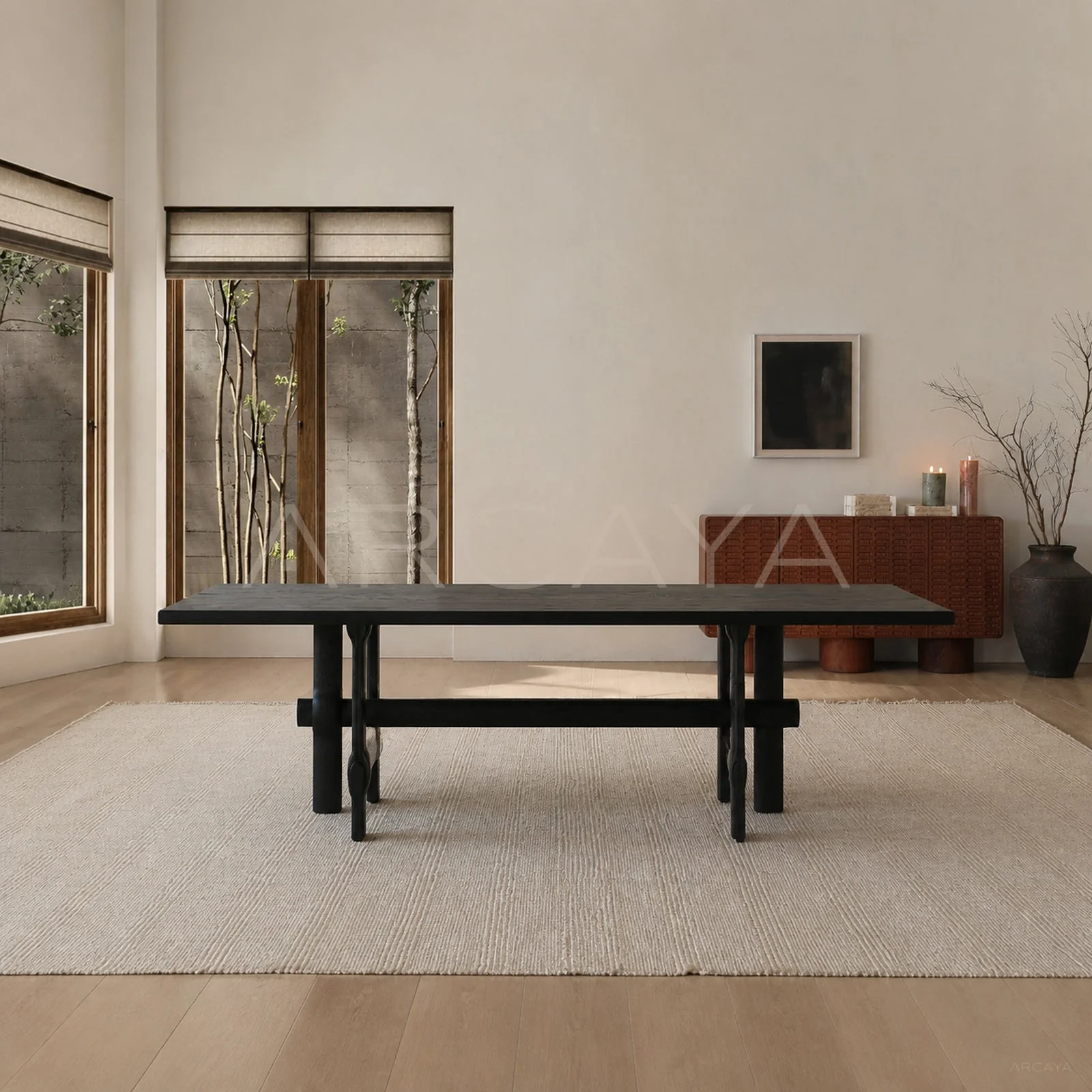 Celine Glen Dining Table - front view 01