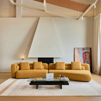 Olive Mist Sofa - product view 01