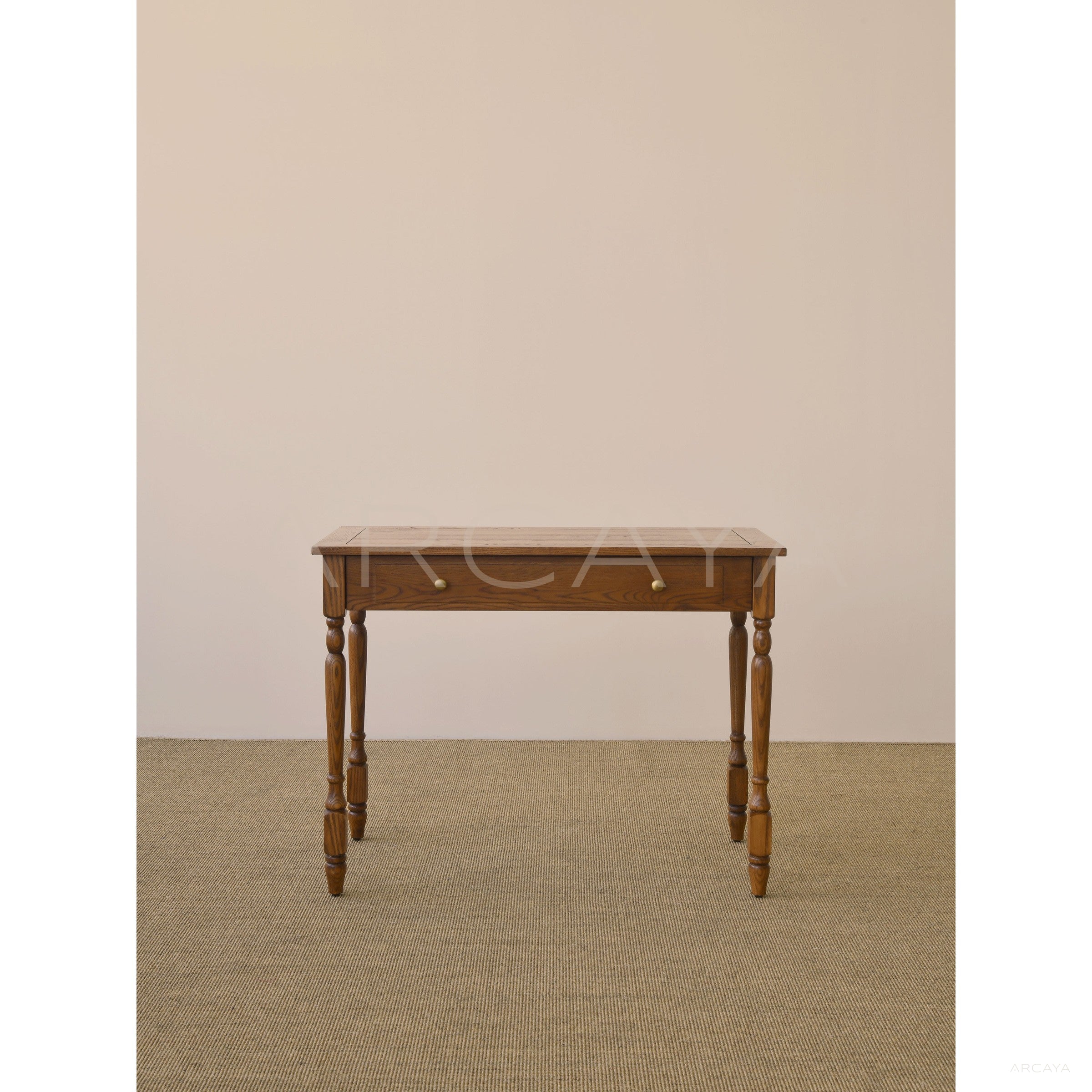 Mid Century Old Money Small Desk - scene