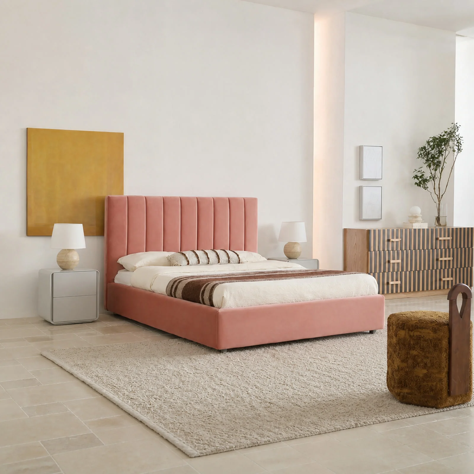 B1104 Bed in a finished interior.