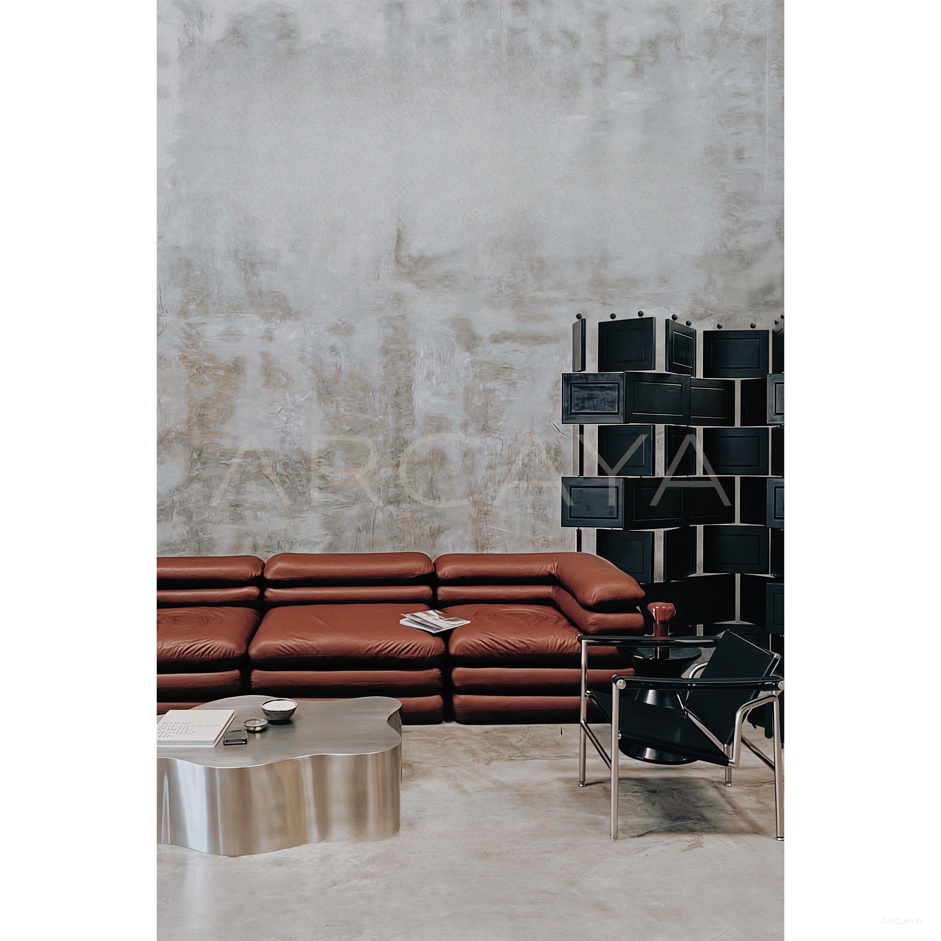 Adjustable Modular Lacquer Folding Screen