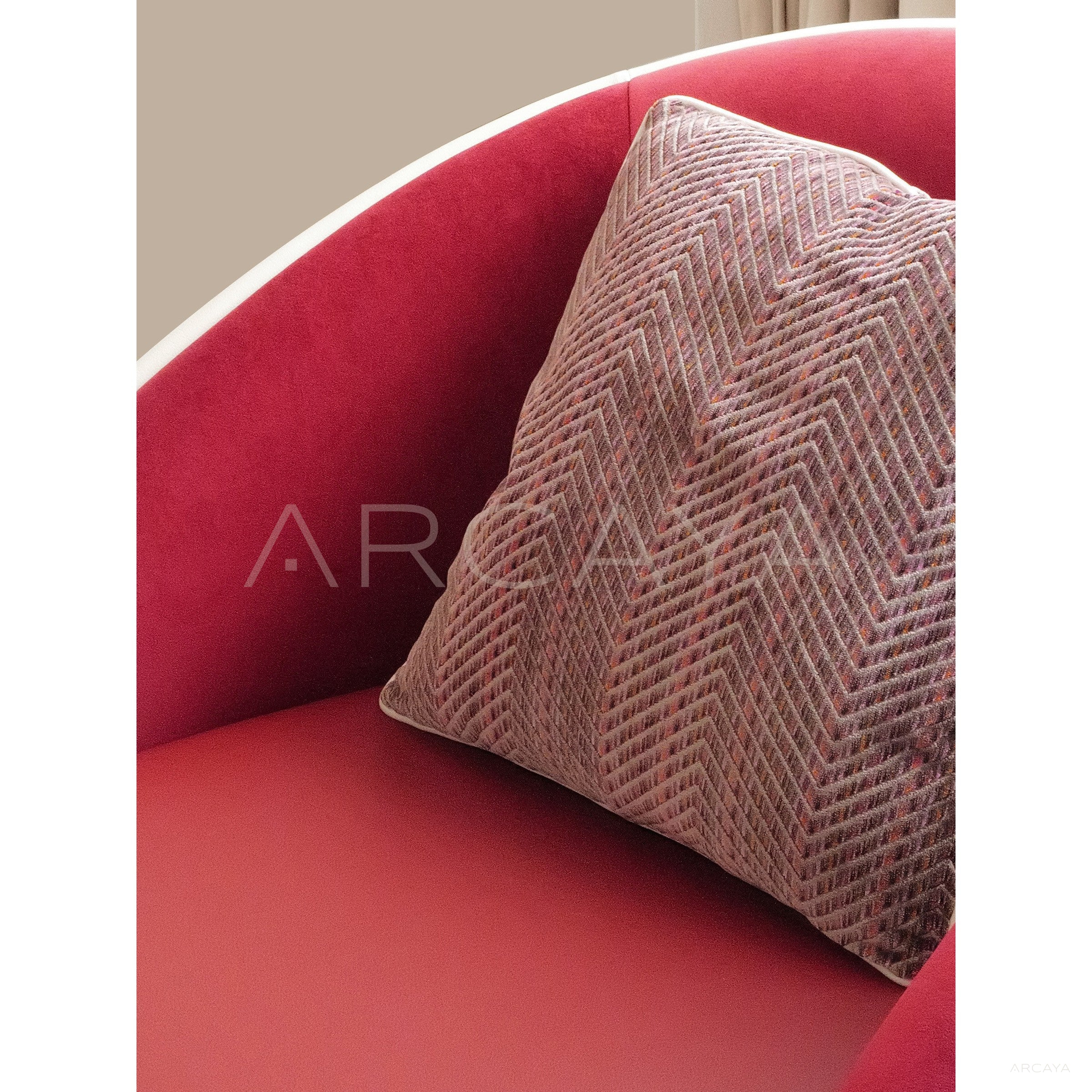 Handmade Curved Sofa - scene