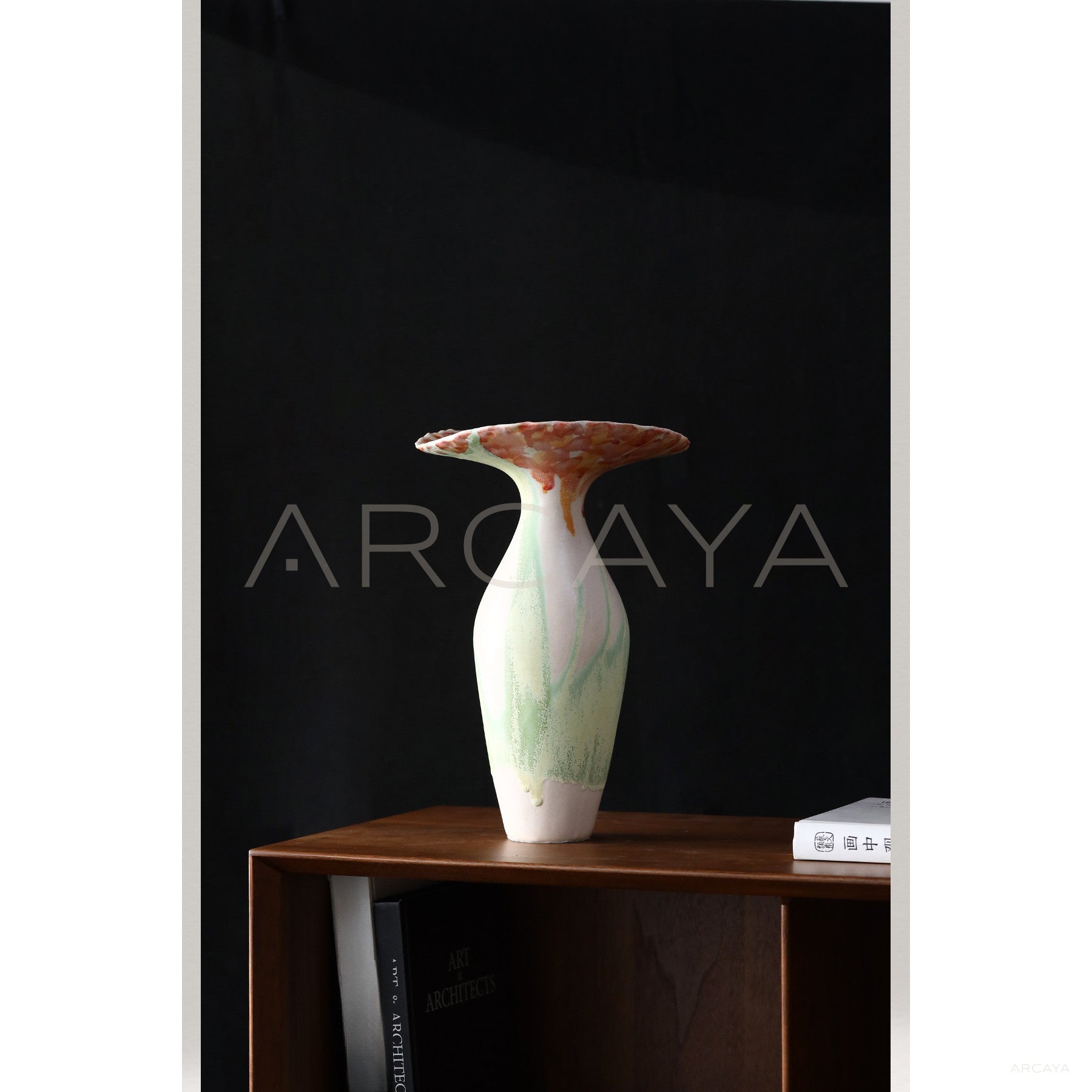 Wabi Sabi Drip Glaze Gradient Ceramic Vase