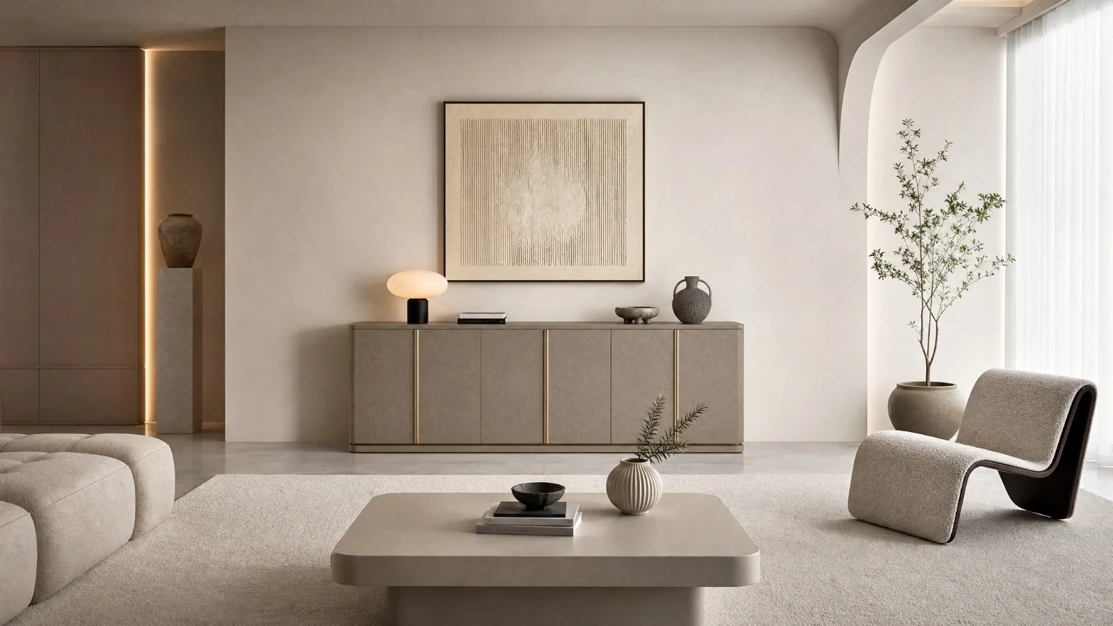 Leather Sideboards in a modern room