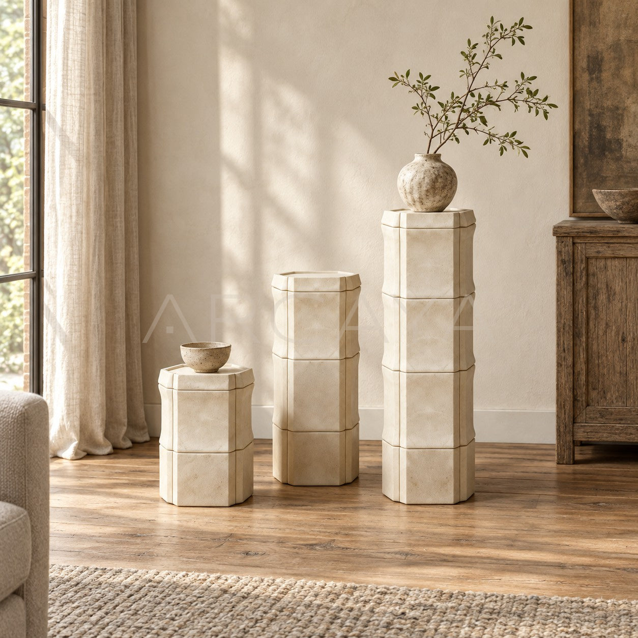 Aston Xubaisheng Stone Bone Modular Series — Side Table