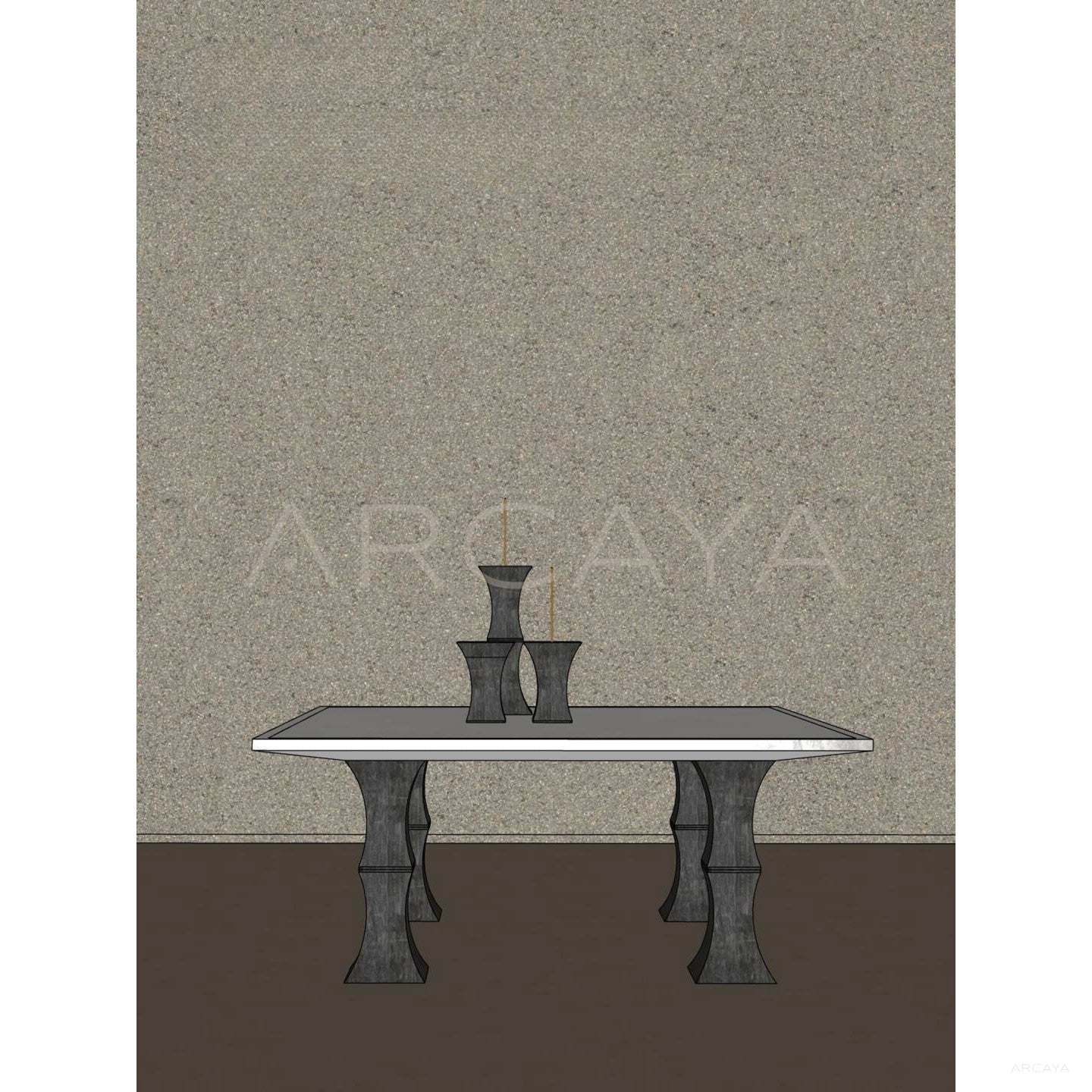 Square Bamboo Coffee Table - scene