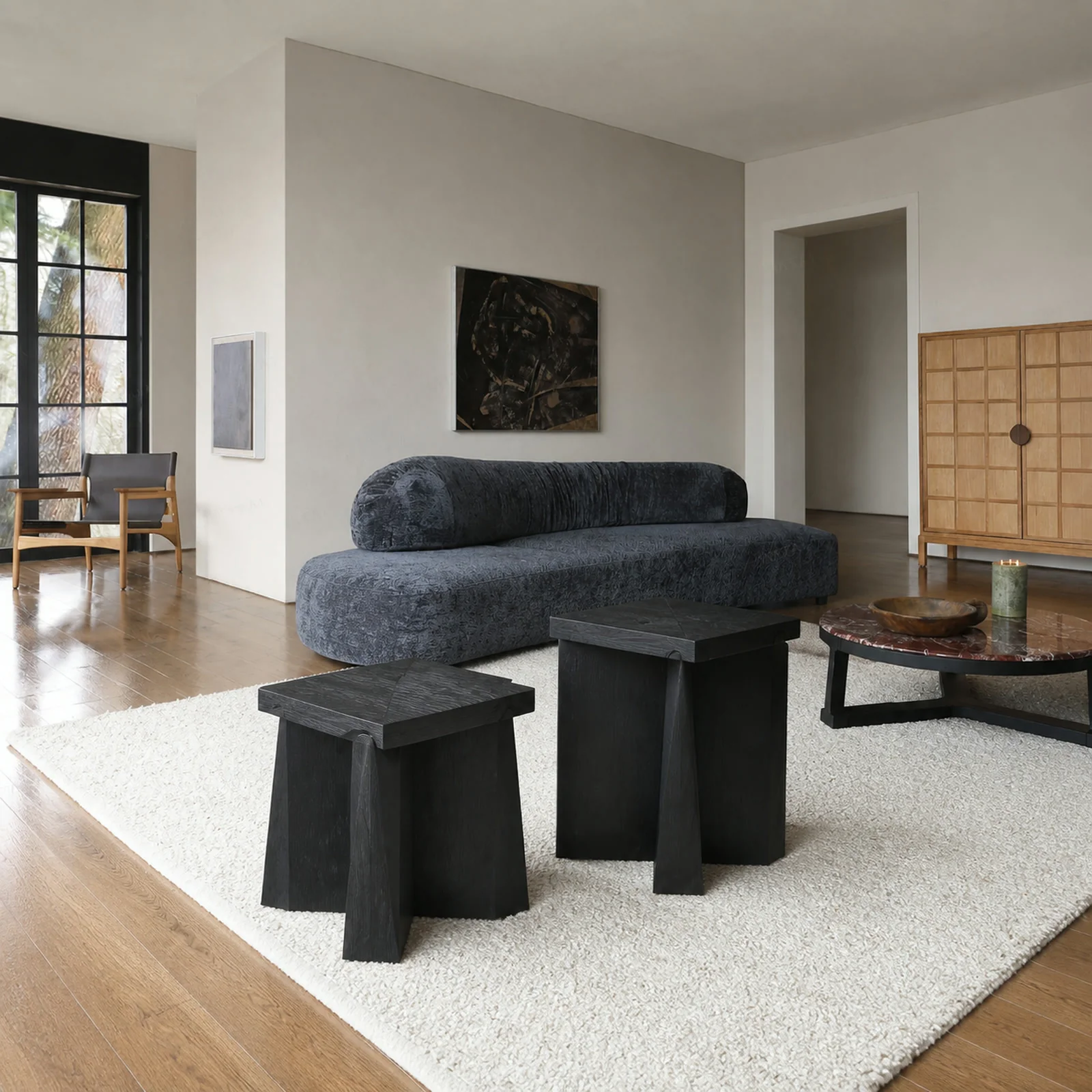 LC710 Side Table in a finished interior.