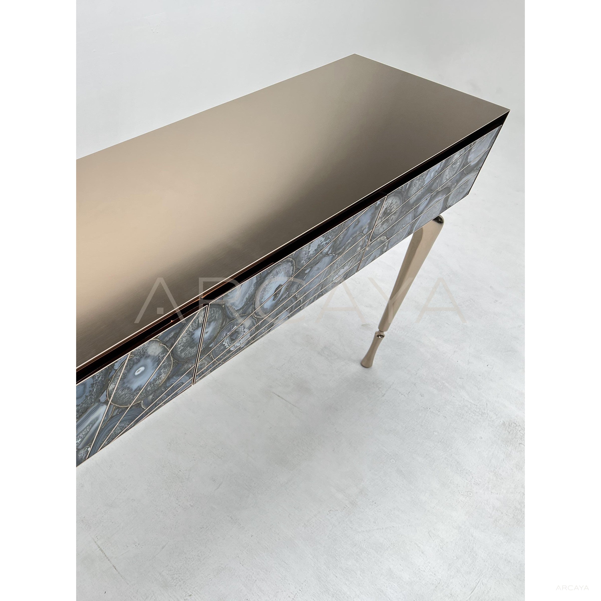 Agate Stone Entryway Console - scene