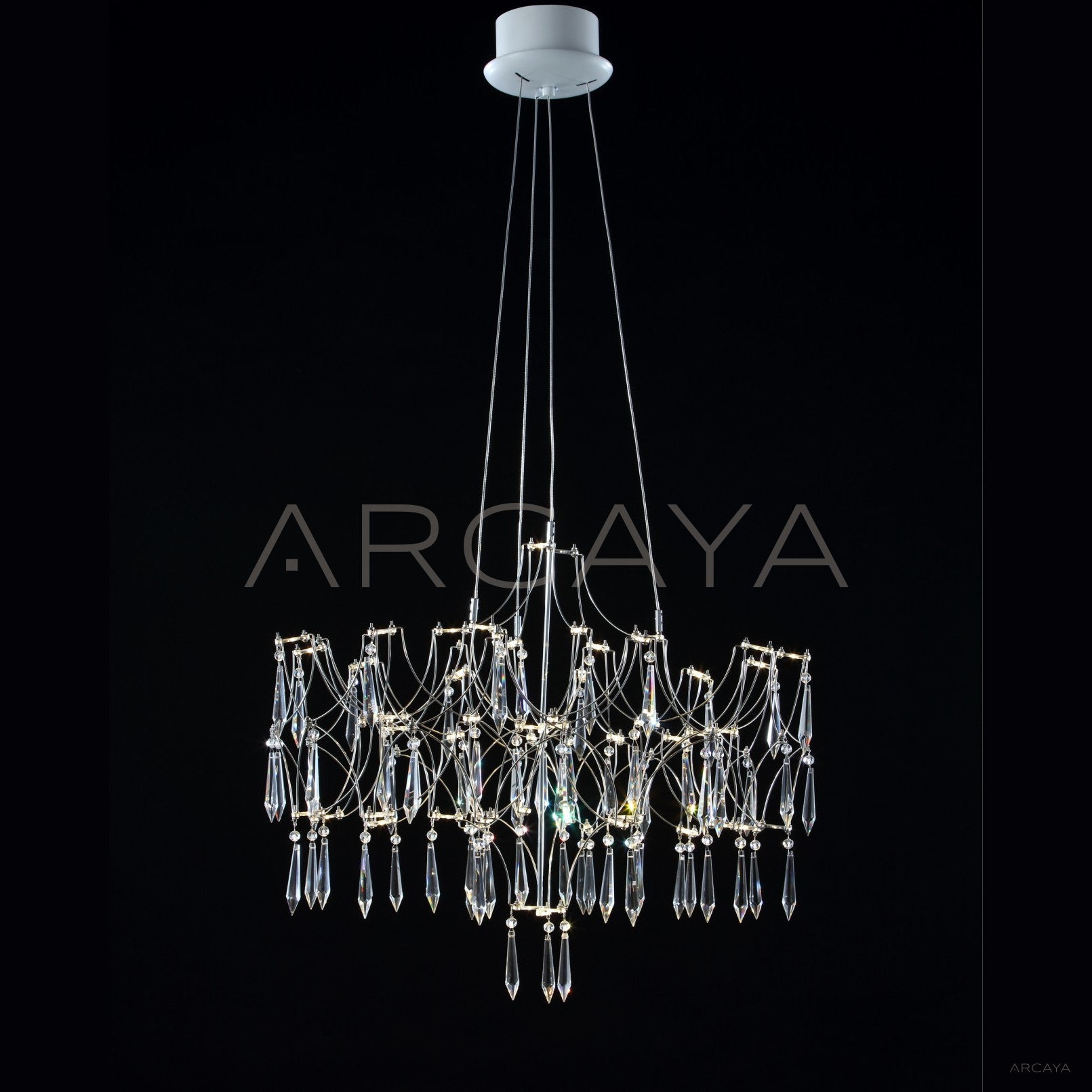 Crystal Chain Web Pendant Light 97244