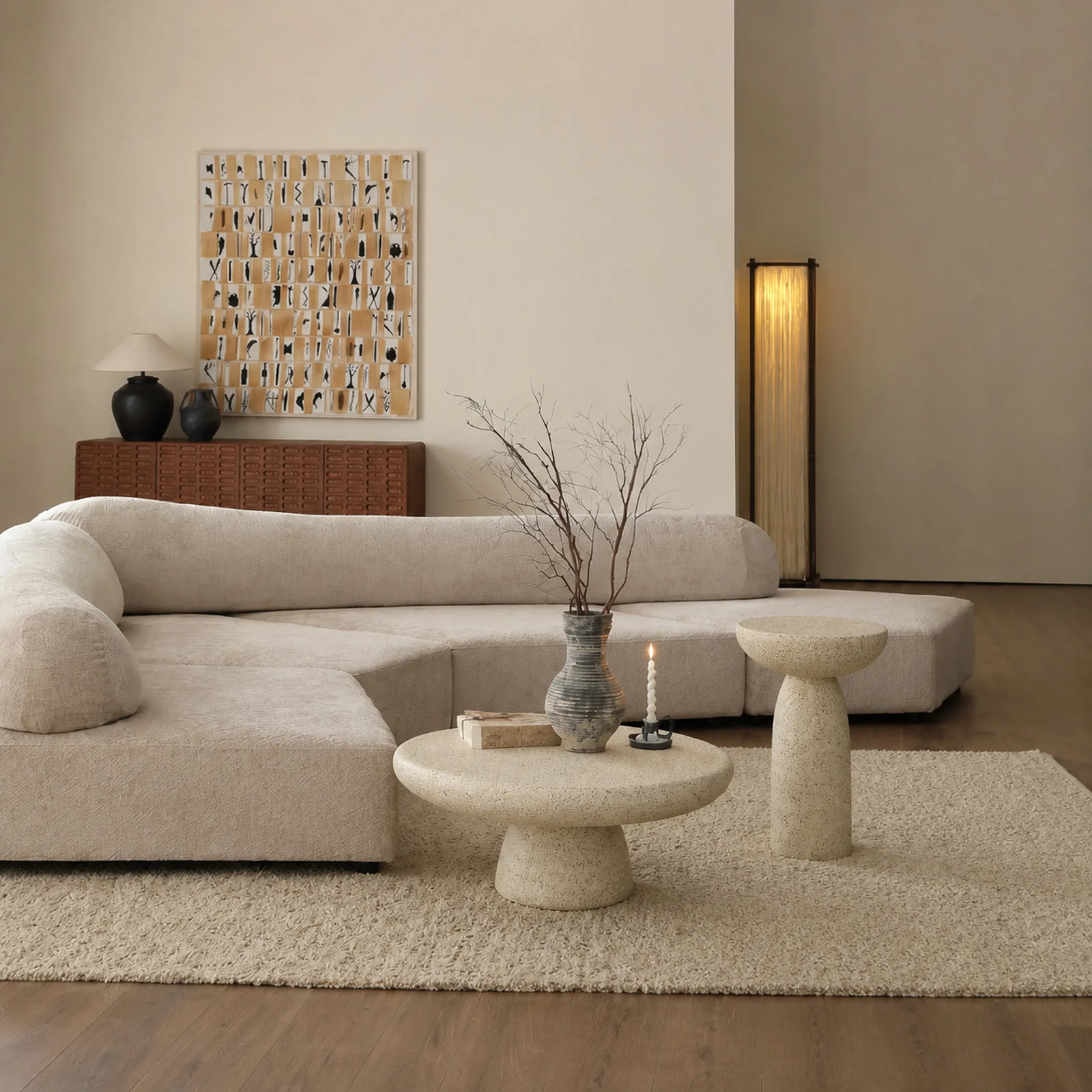 LA393 Coffee Table in a finished interior.