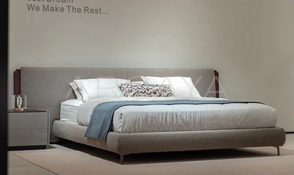 Juno Stone Bed - front view 03