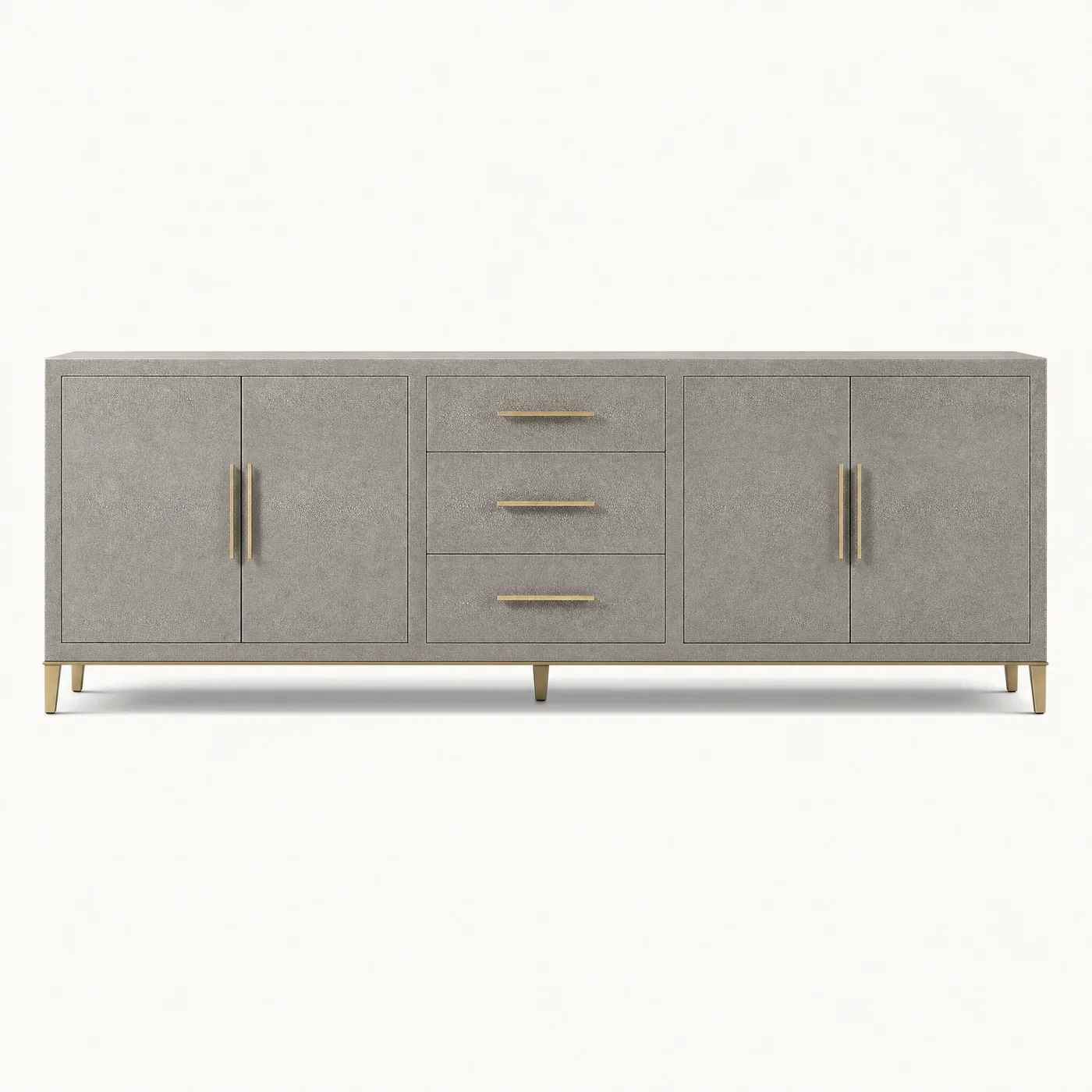 Shagreen Brass Leg Sideboard