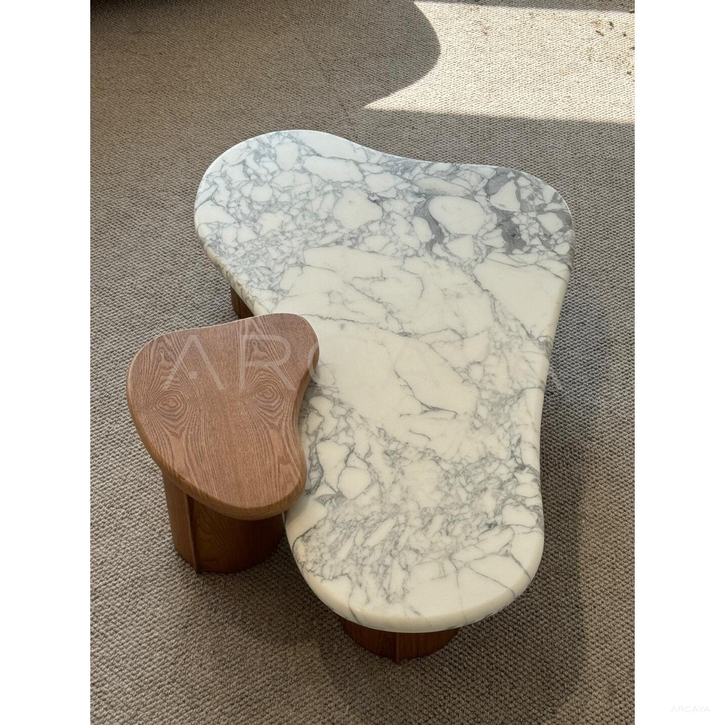 Cashew Marble Coffee Table - scene