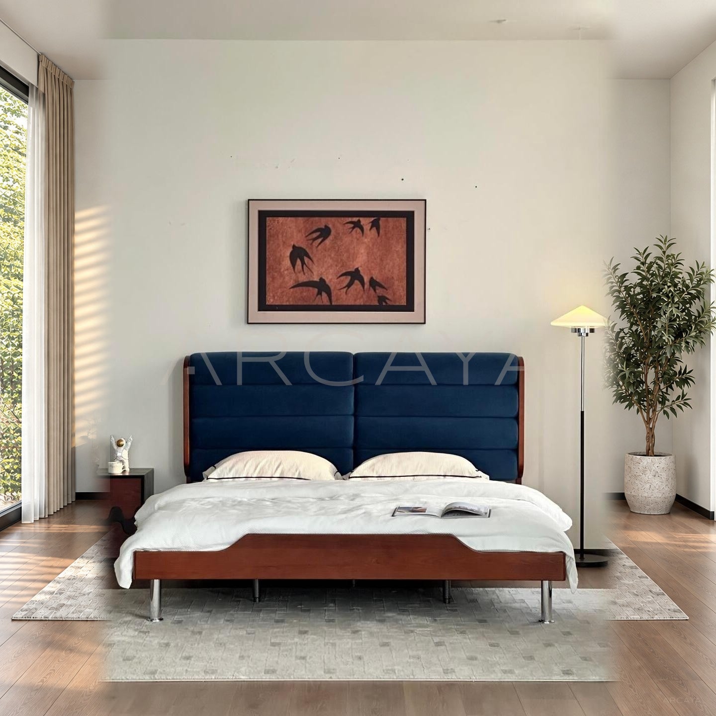 Jeaek Blue Swirl Bed - main