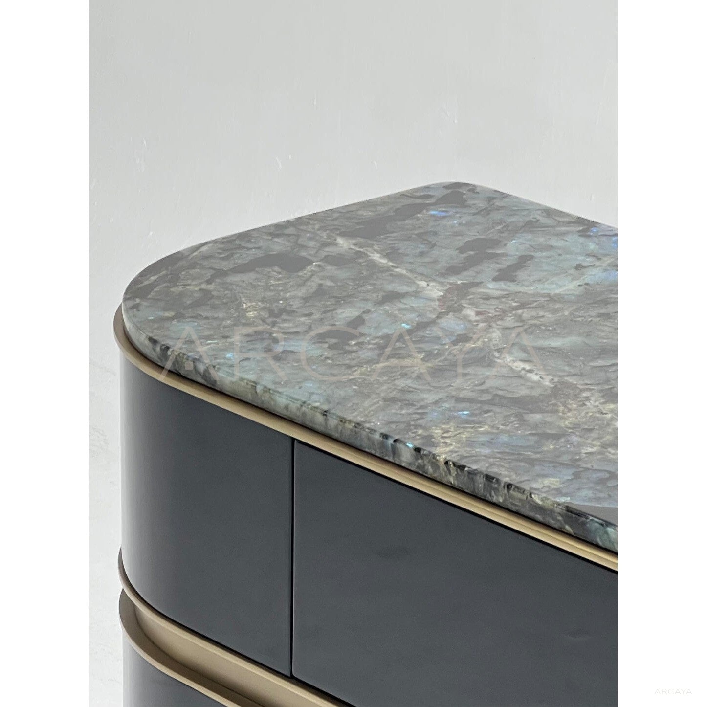Blue Jade Stone Entryway Cabinet - scene