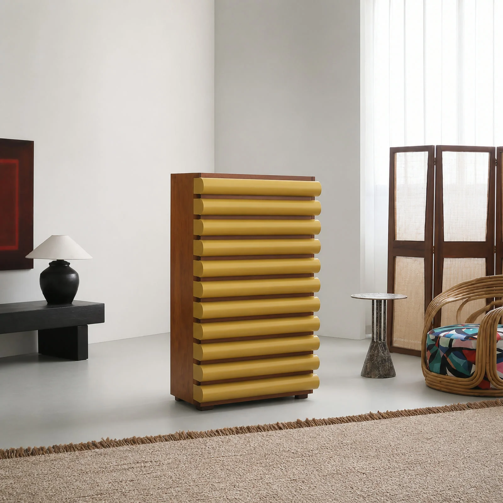 LD708 Cabinet in a finished interior.