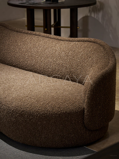 Riva Onyx Straight Sofa - front view 05
