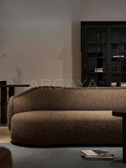 Riva Onyx Straight Sofa - front view 02