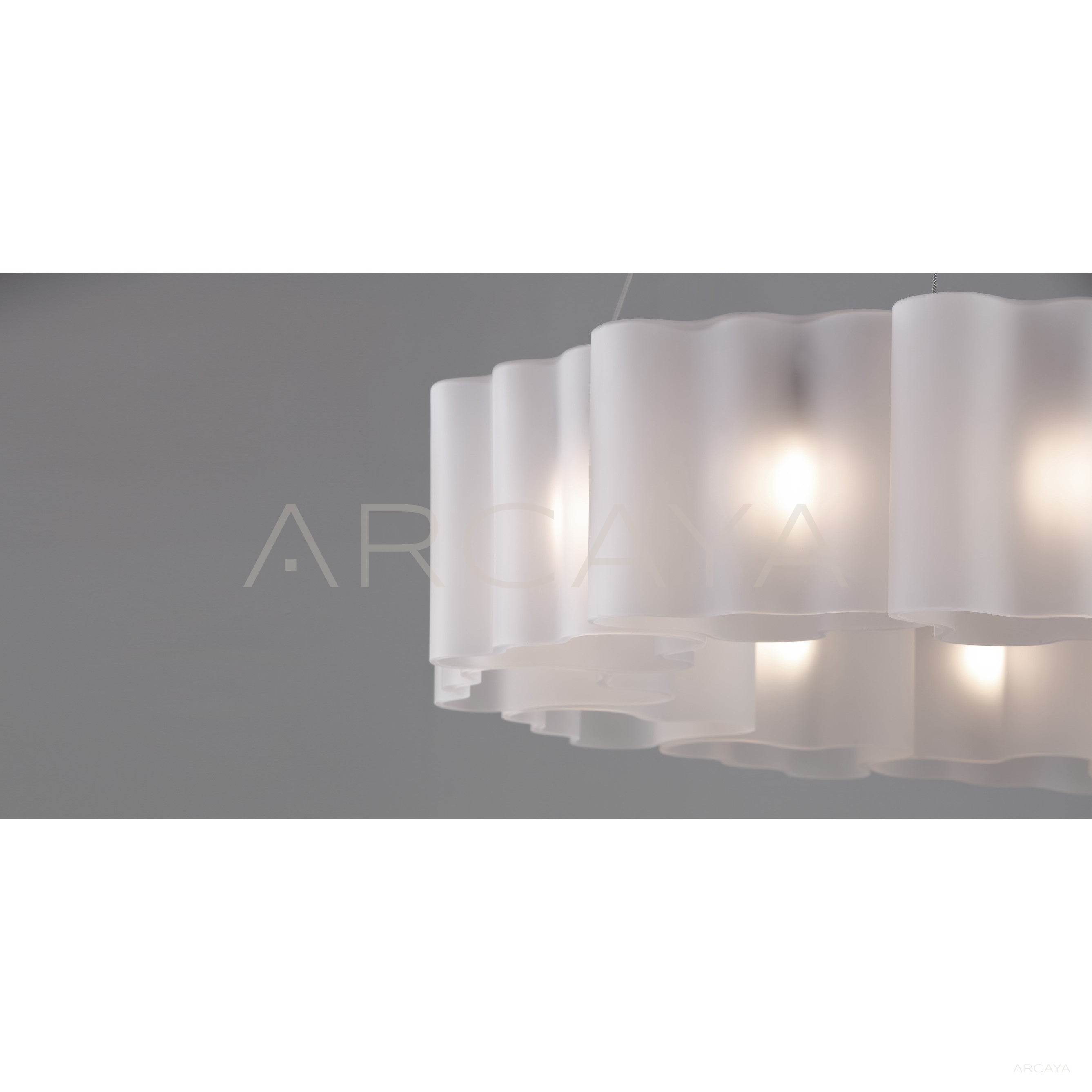 Ripple Glass Ring Linear Pendant Light 96290