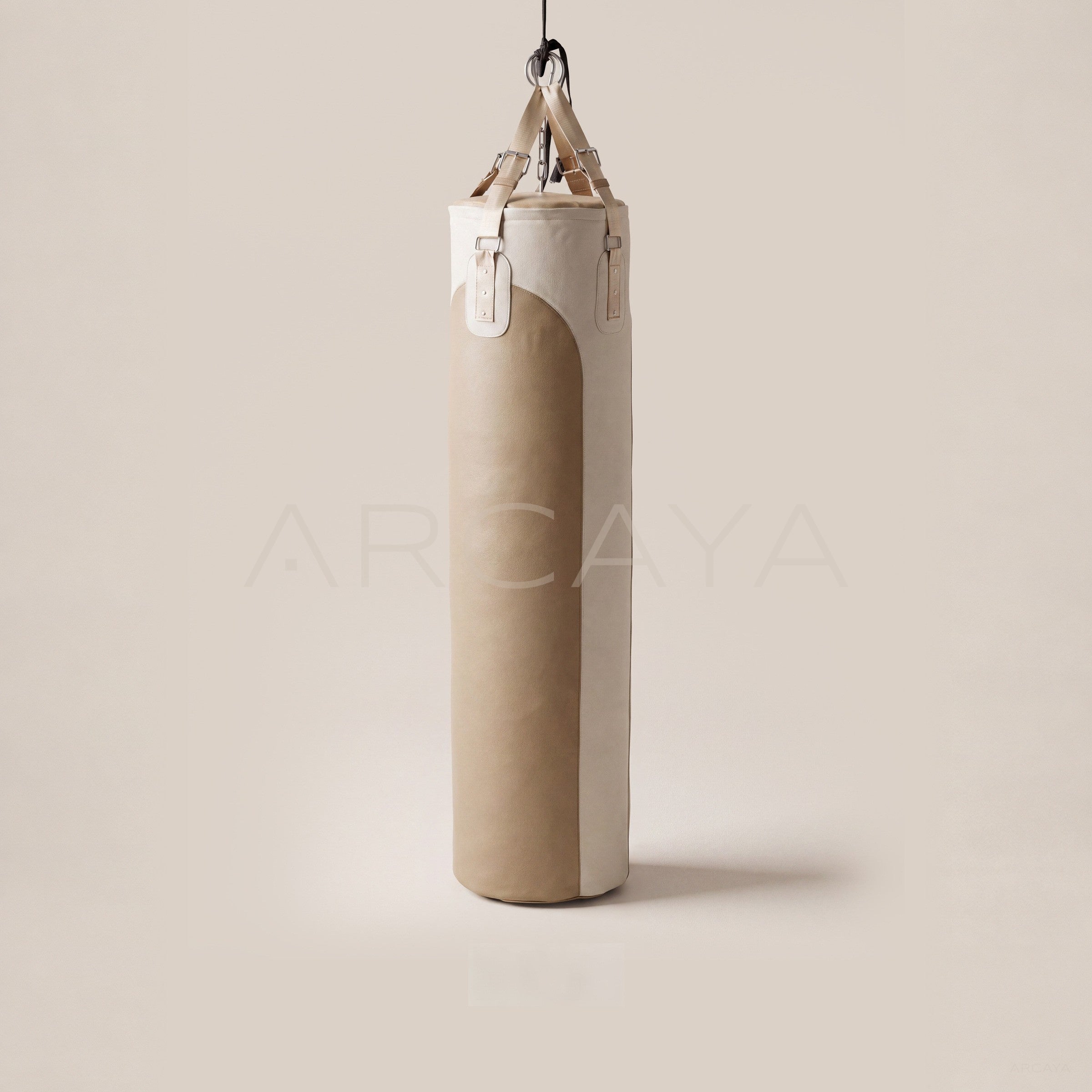 Vintage Two Tone Leather Hanging Punching Bag — Fitness Accessories - main