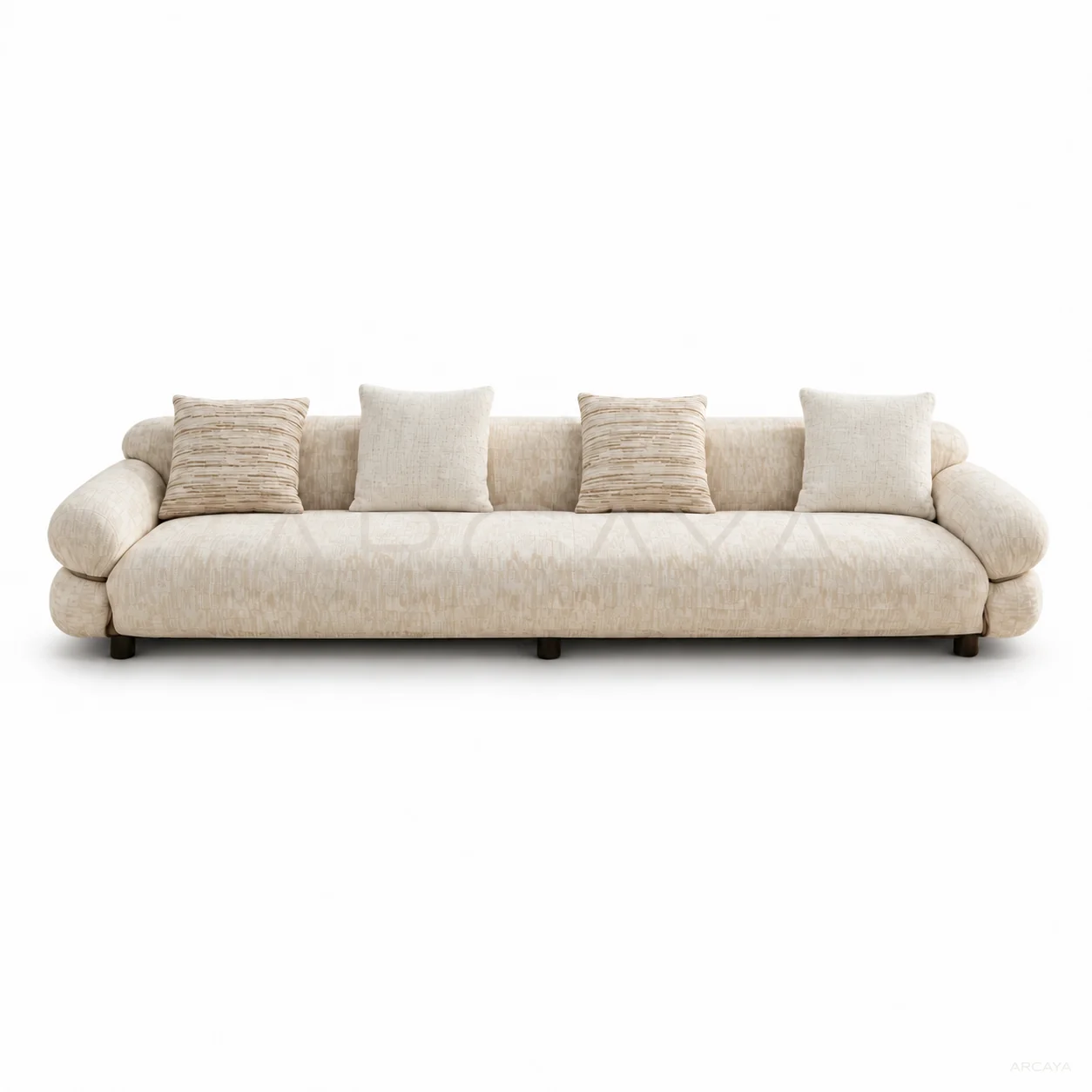 Isla Brook Straight Sofa - product view with realistic grounded contact shadow
