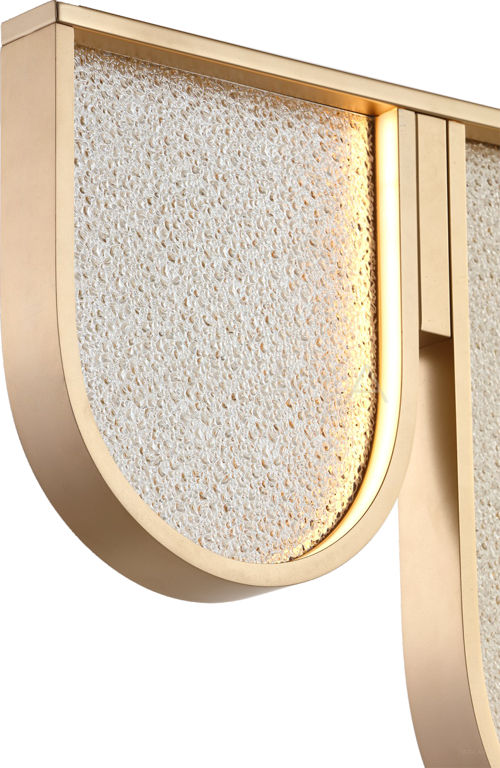 Linear Gold Wave Pendant Light 95326 - scene
