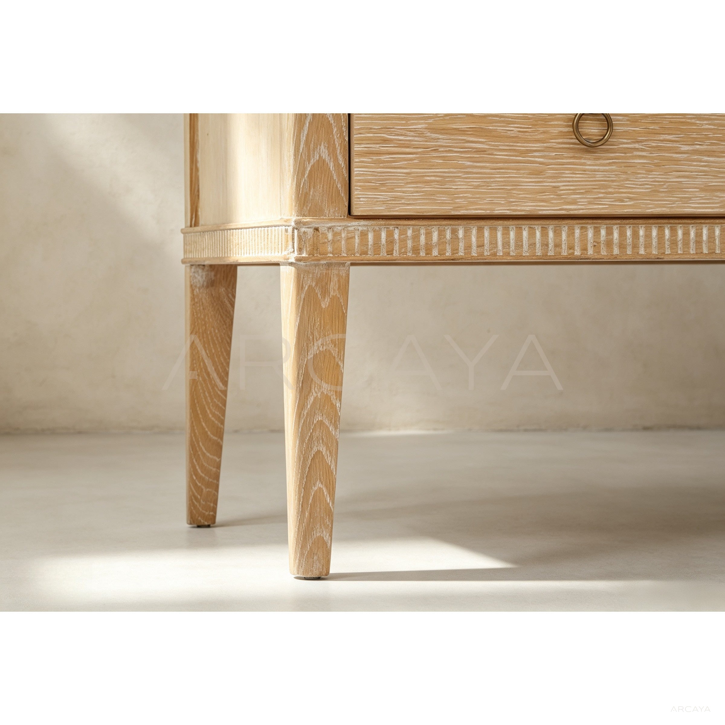 Oak Six Drawer Chest - scene