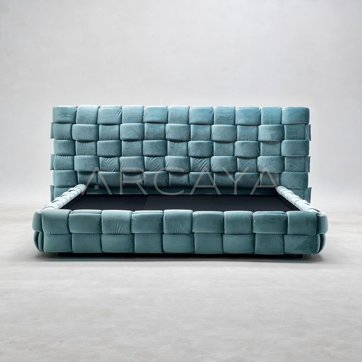 Block Patchwork Velvet Art Bed - main