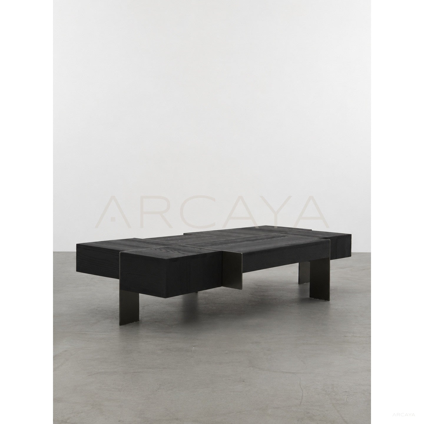Kitale Black Oak Coffee Table - scene