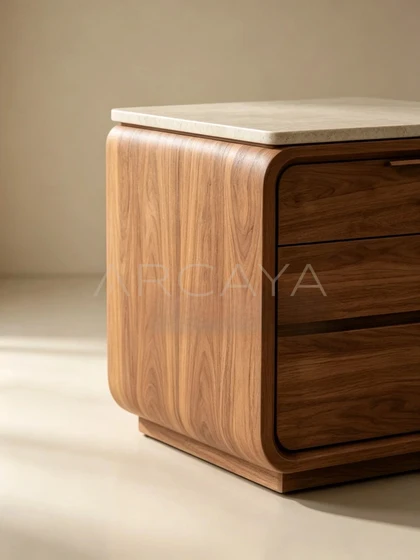 Alba Onyx Nightstand - product view 06