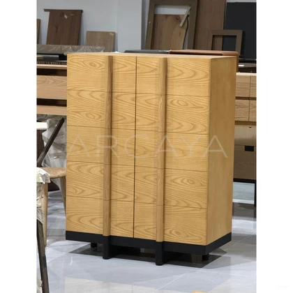 Mid Century Solid Wood Chest Of Drawers - scene